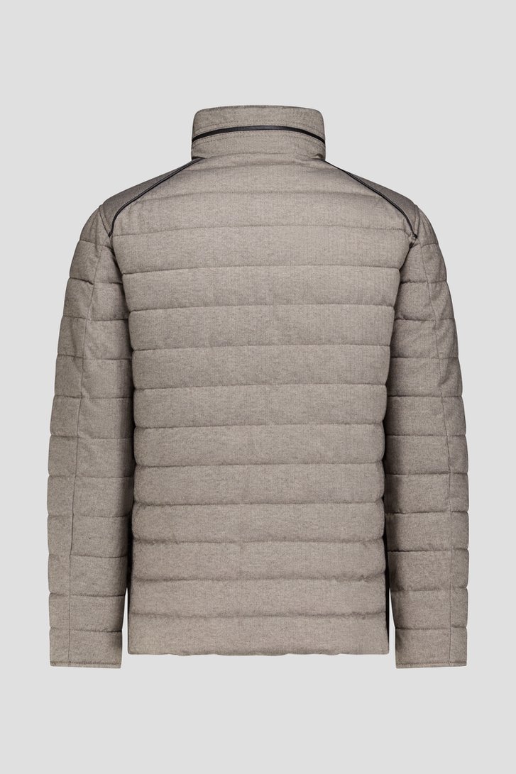 Productfoto 2 van Beige licht gewatteerde jas met visgraatmotief door Gate One voor Heren