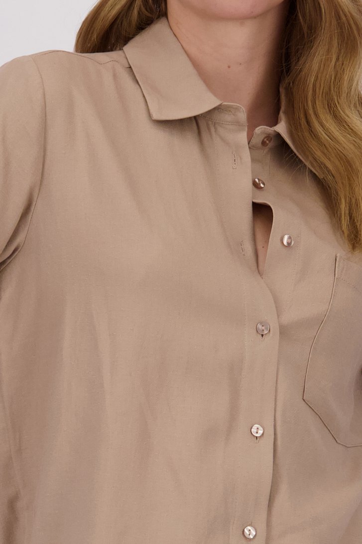 Extra foto 1 van Beige linnen kleedje door Liberty Island voor Dames