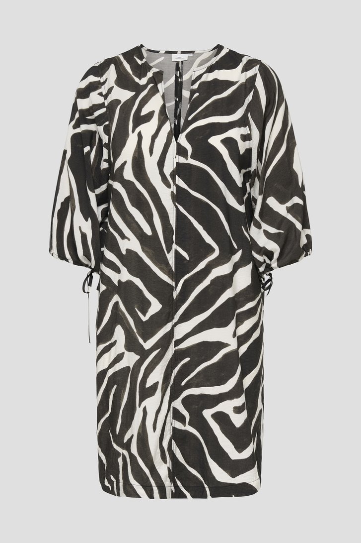 Productfoto 1 van Beige midi-kleedje met zebraprint door ONLY Carmakoma voor Dames