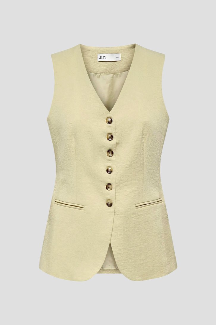 Productfoto 2 van Beige mouwloze blazer door JDY voor Dames