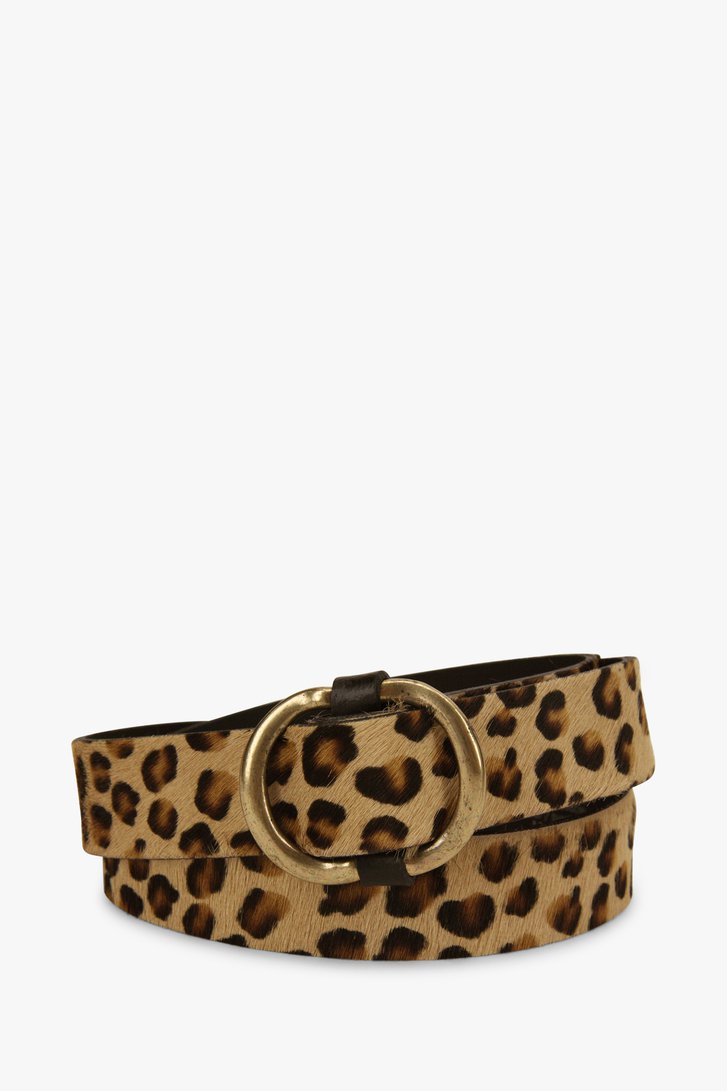 Beige riem met animal print van Liberty Island voor Dames