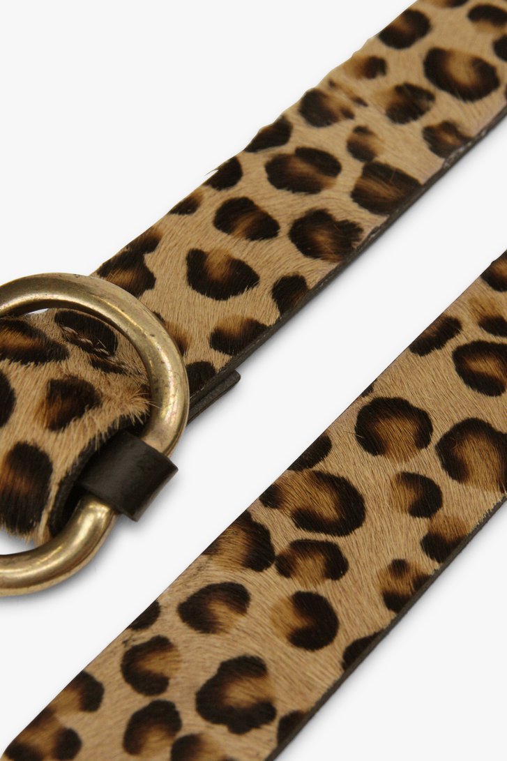 Beige riem met animal print van Liberty Island voor Dames