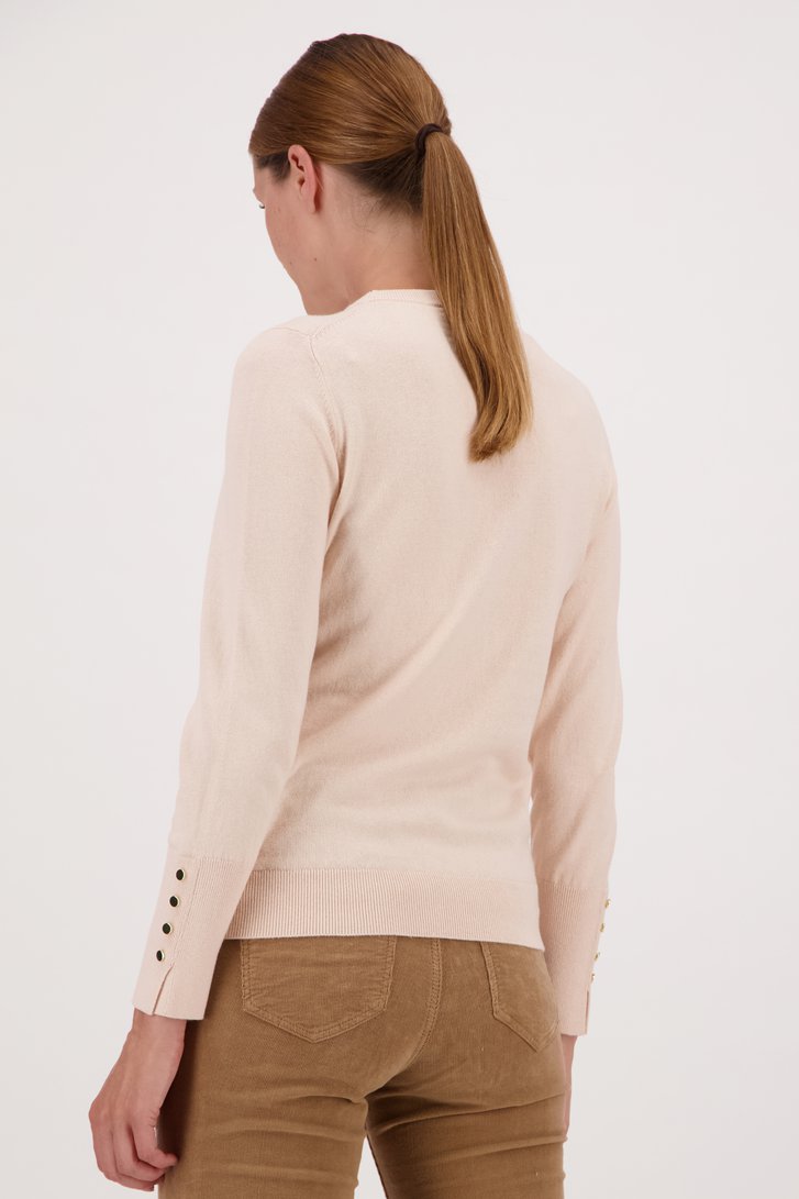 Beige/roze pull met lange mouwen van Liberty Island voor Dames