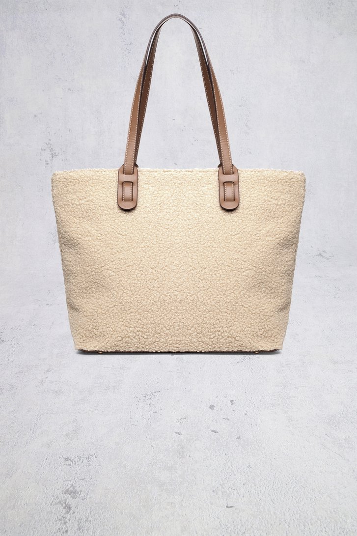 Extra foto 1 van Beige schoudertas met teddy door Laurent David voor Dames