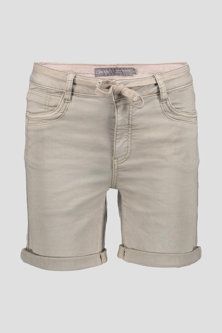 Beige short met striklint van Geisha voor Dames