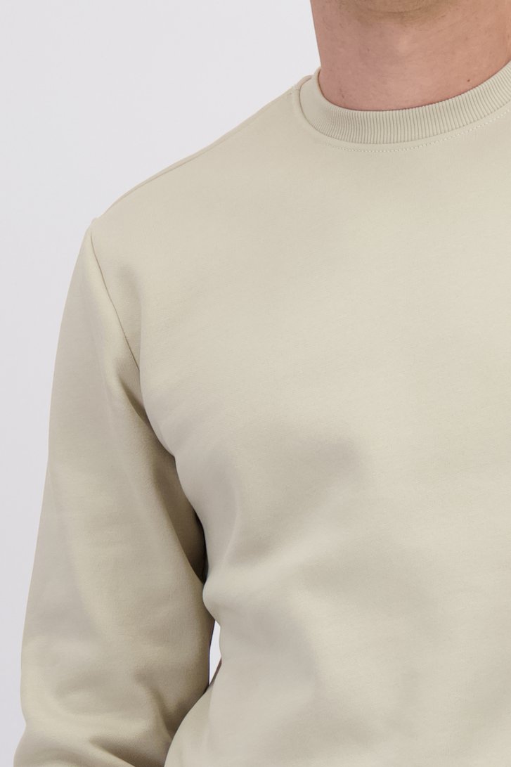 Detail van Beige sweater met ronde hals  door Only & Sons voor Heren