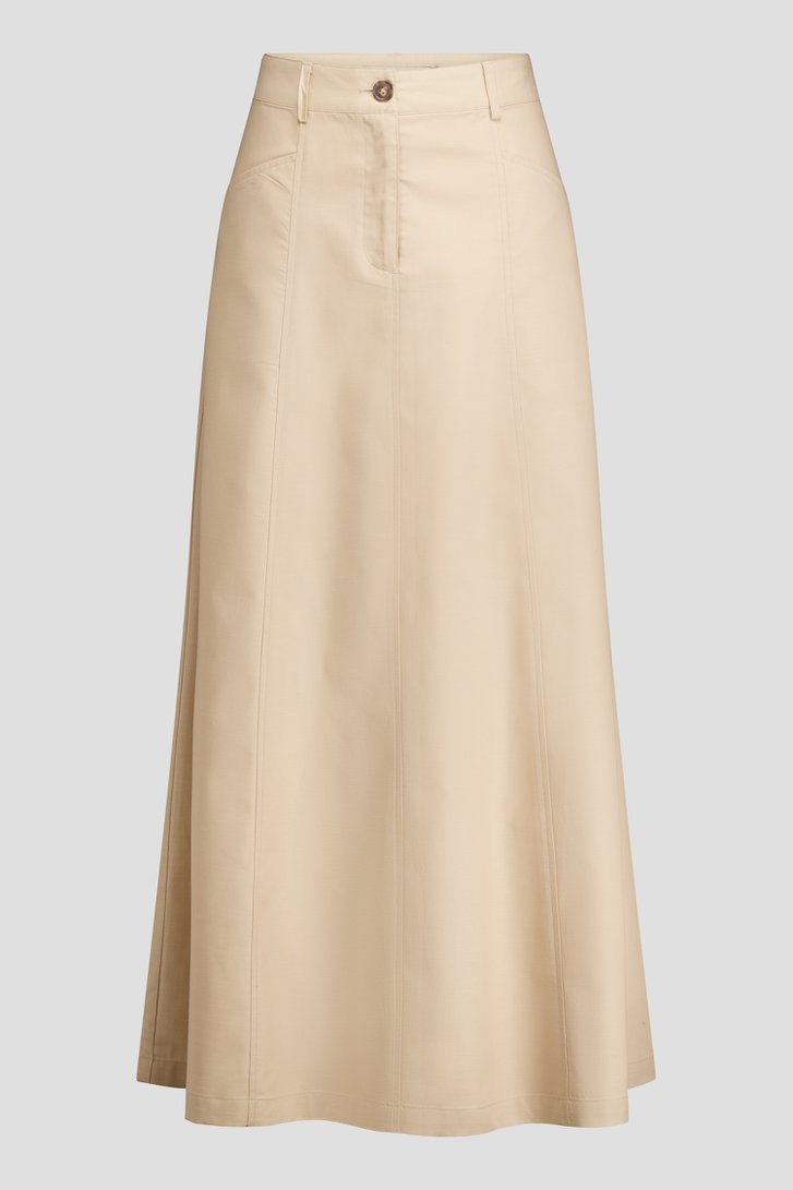 Productfoto 1 van Beige wijde rok door LŌVING voor Dames