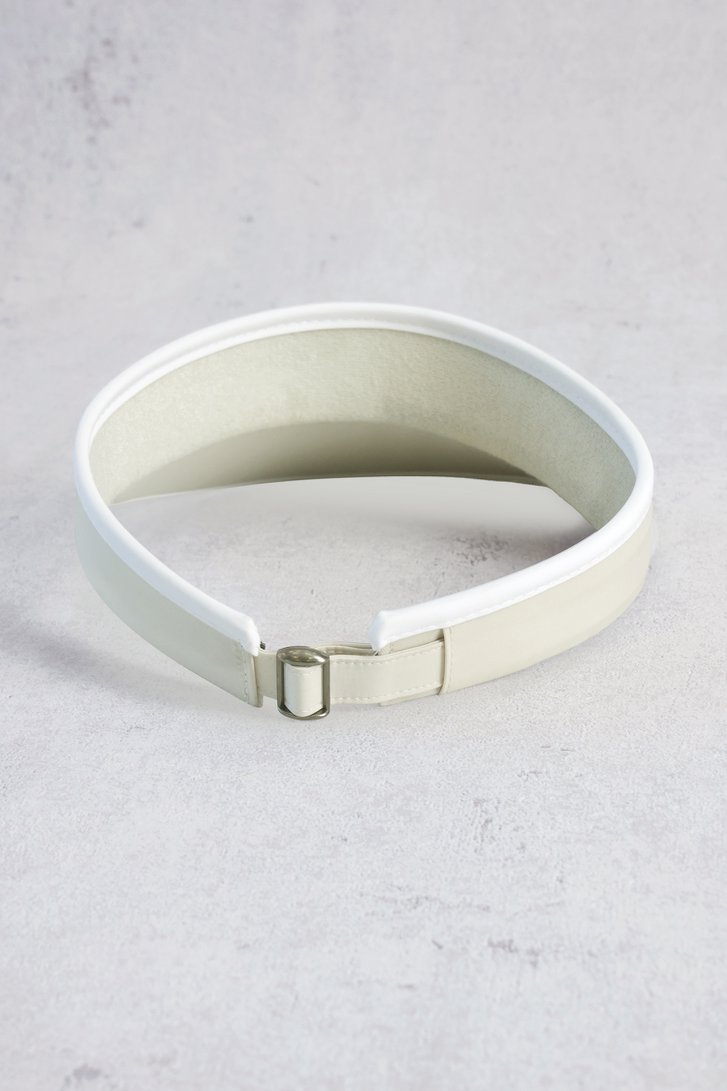 Productfoto 1 van Beige zonneklep met witte details door Dansaert Golf Club voor Dames