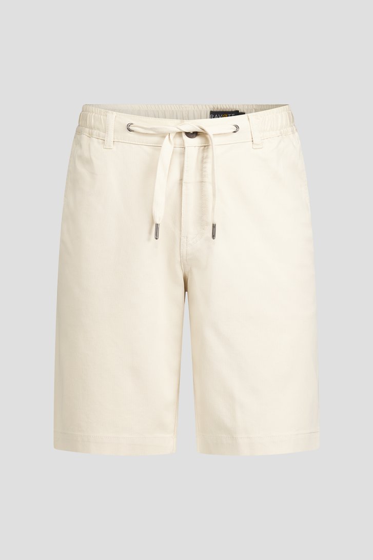 Photo produit 1 de Bermuda beige à taille élastique de Ravøtt pour Hommes