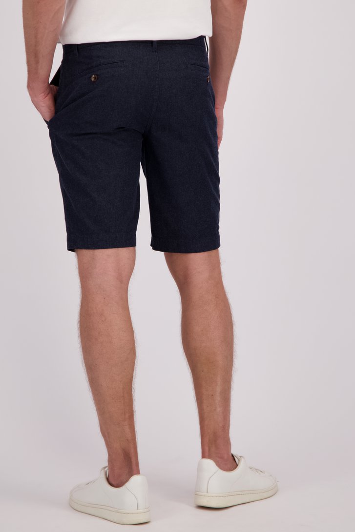Bermuda bleu foncé effet denim de Brassville pour Hommes