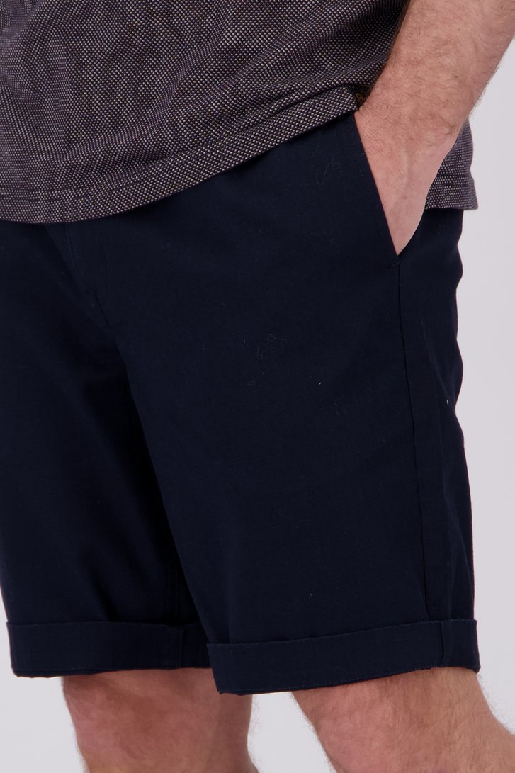 Bermuda bleu marine avec taille élastique de Ravøtt pour Hommes