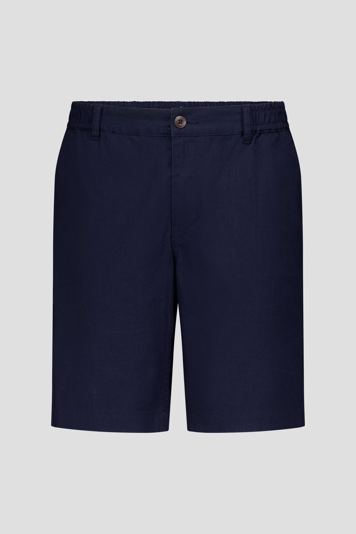 Bermuda bleu marine avec taille élastique de Ravøtt pour Hommes
