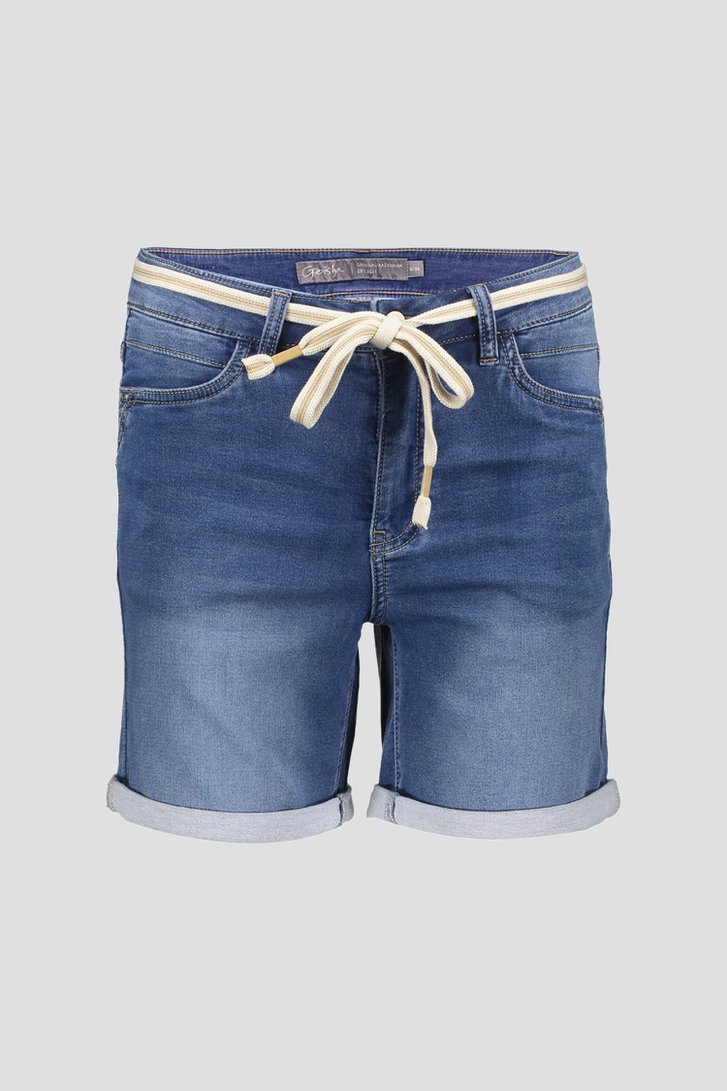 Photo produit 1 de Bermuda bleue avec lien à nouer de Geisha pour Femmes
