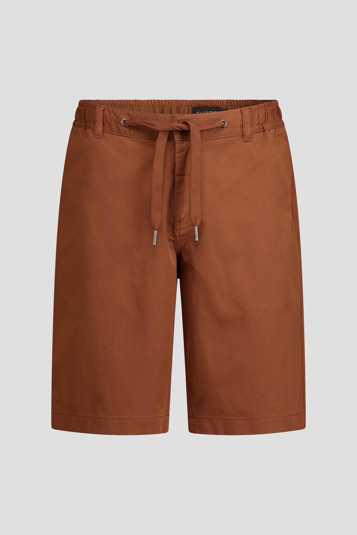 Photo produit 1 de Bermuda brun à taille élastique de Ravøtt pour Hommes