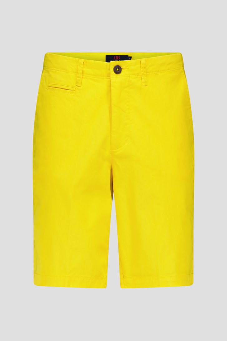 Bermuda en coton stretch de couleur ocre de Dansaert Blue pour Hommes