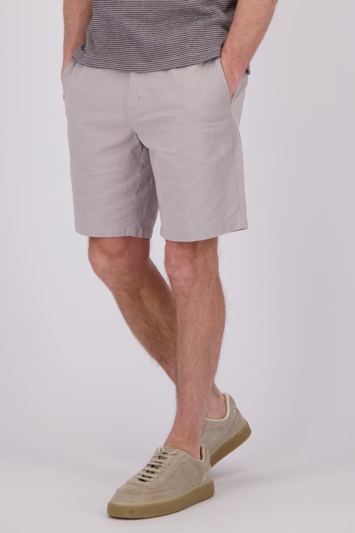 Bermuda gris avec taille élastique de Dansaert Blue pour Hommes