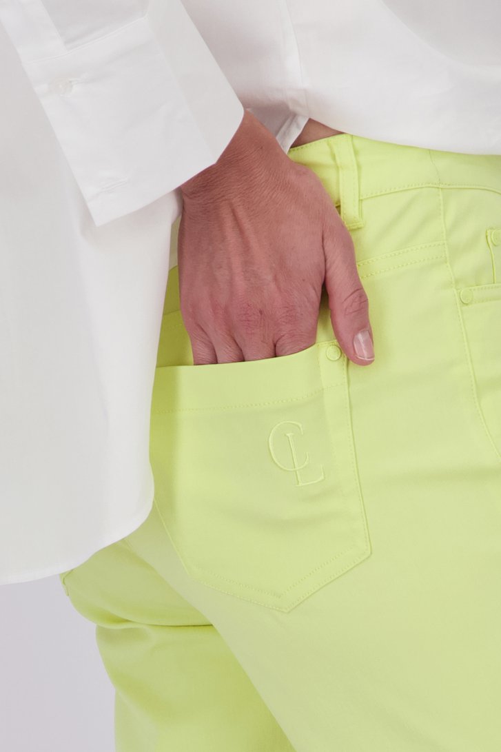 Bermuda jaune de Claude Arielle pour Femmes