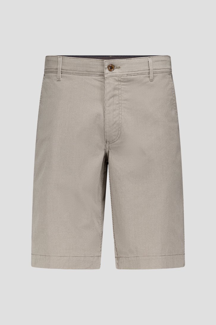 Bermuda met fijn groen driehoekpatroon van Brassville voor Heren
