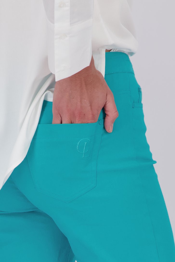 Bermuda turquoise de Claude Arielle pour Femmes