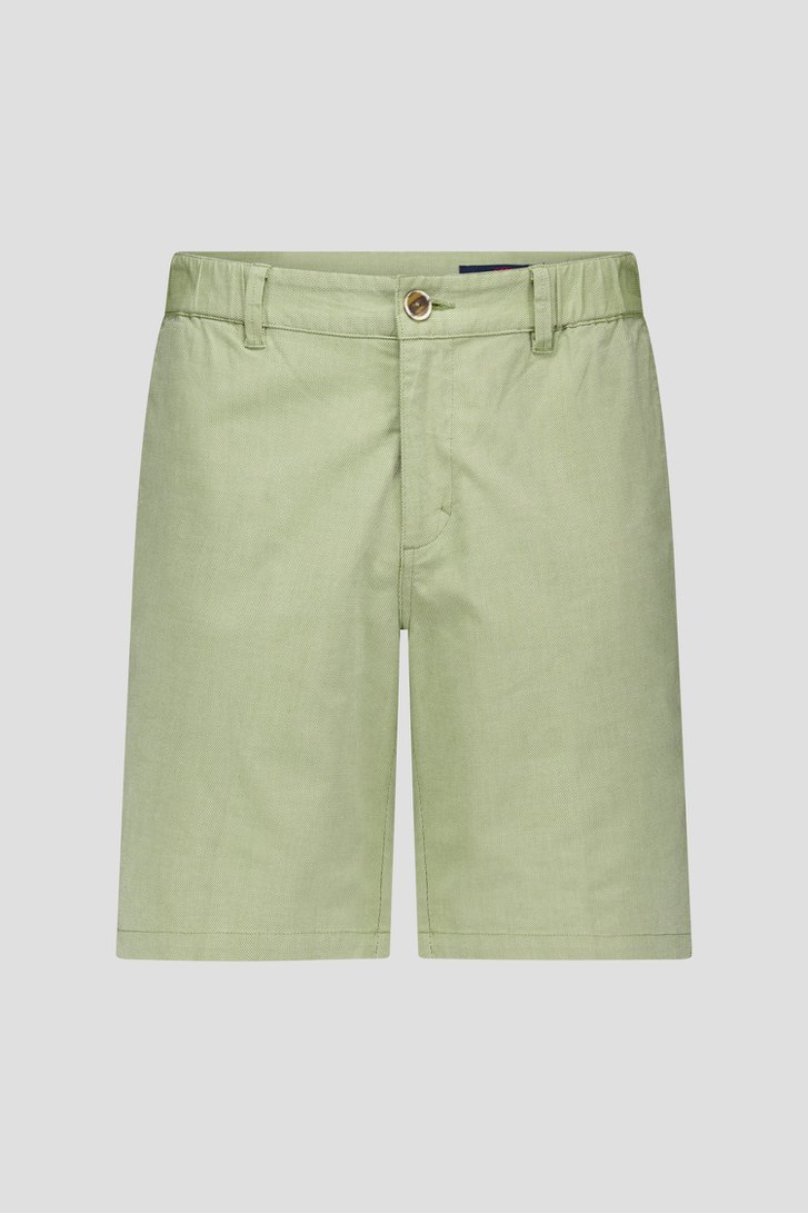 Bermuda verte avec taille élastique de Dansaert Blue pour Hommes