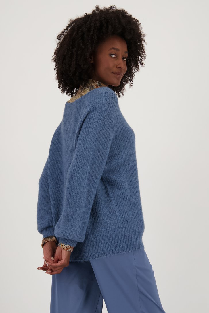 Blauw fijngebreid truitje van Geisha voor Dames