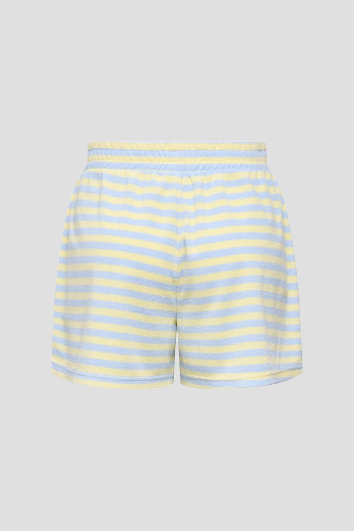 Productfoto 1 van Blauw-gele short in badstof door JDY voor Dames