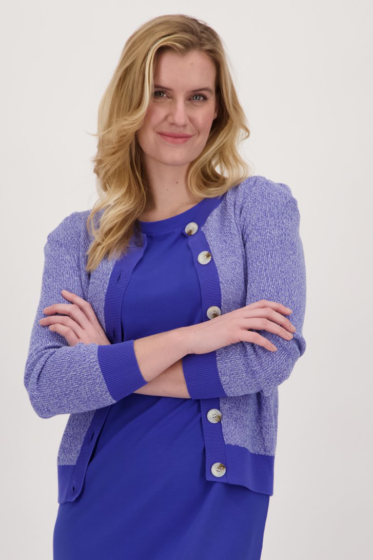 Blauw gemêleerde cardigan van Liberty Loving nature voor Dames