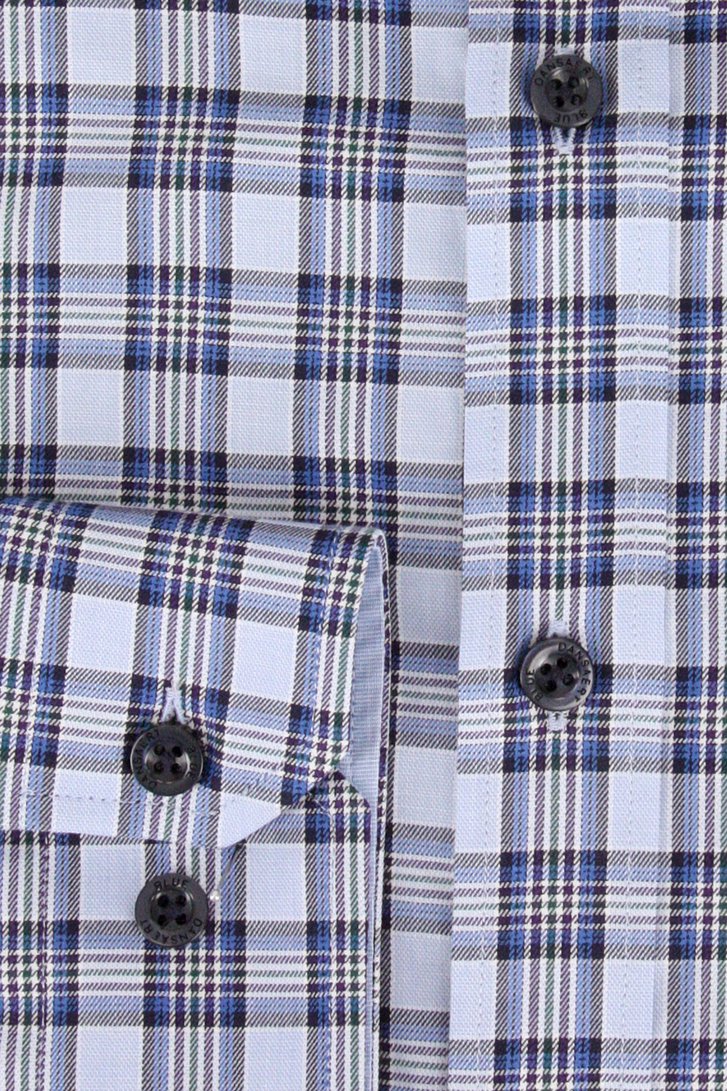 Blauw geruit hemd - comfort fit van Dansaert Blue voor Heren