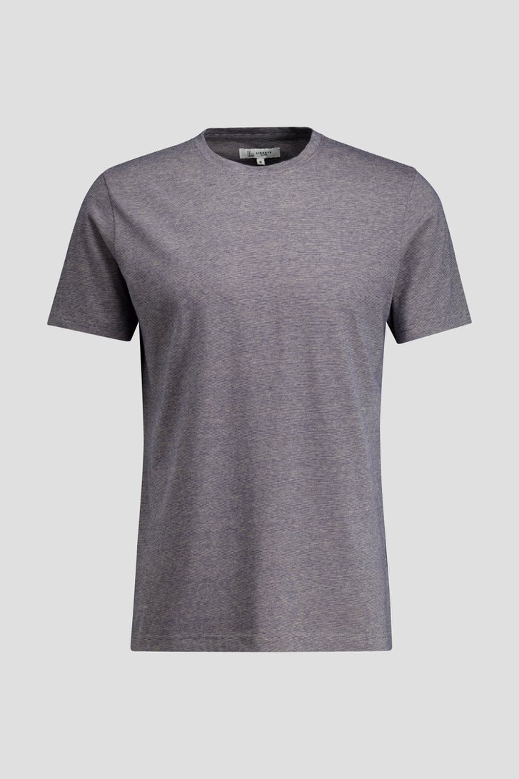 Productfoto 1 van Blauw gestreept T-shirt door Liberty Island voor Heren