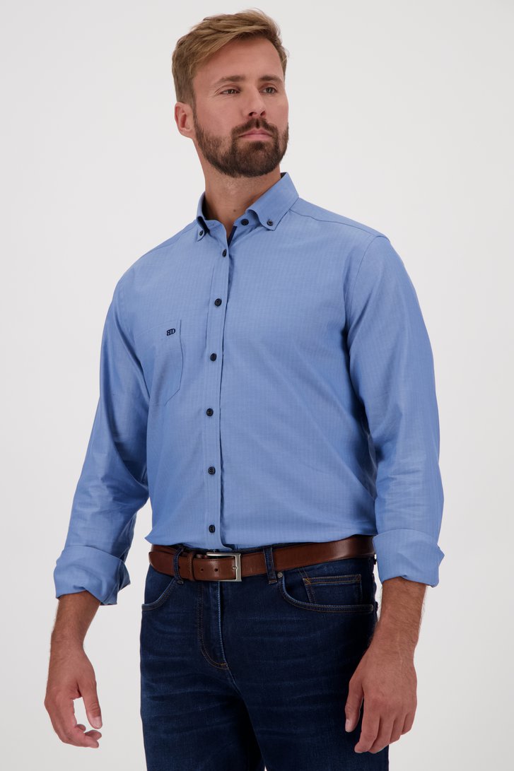 Blauw hemd - Regular fit van Dansaert Blue voor Heren