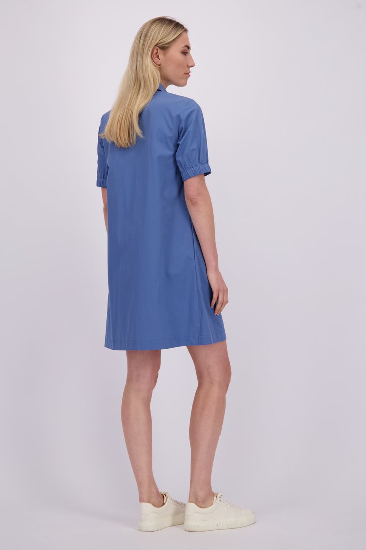Achterkant van Blauw kleedje met lange knopenlijst door Liberty Island voor Dames
