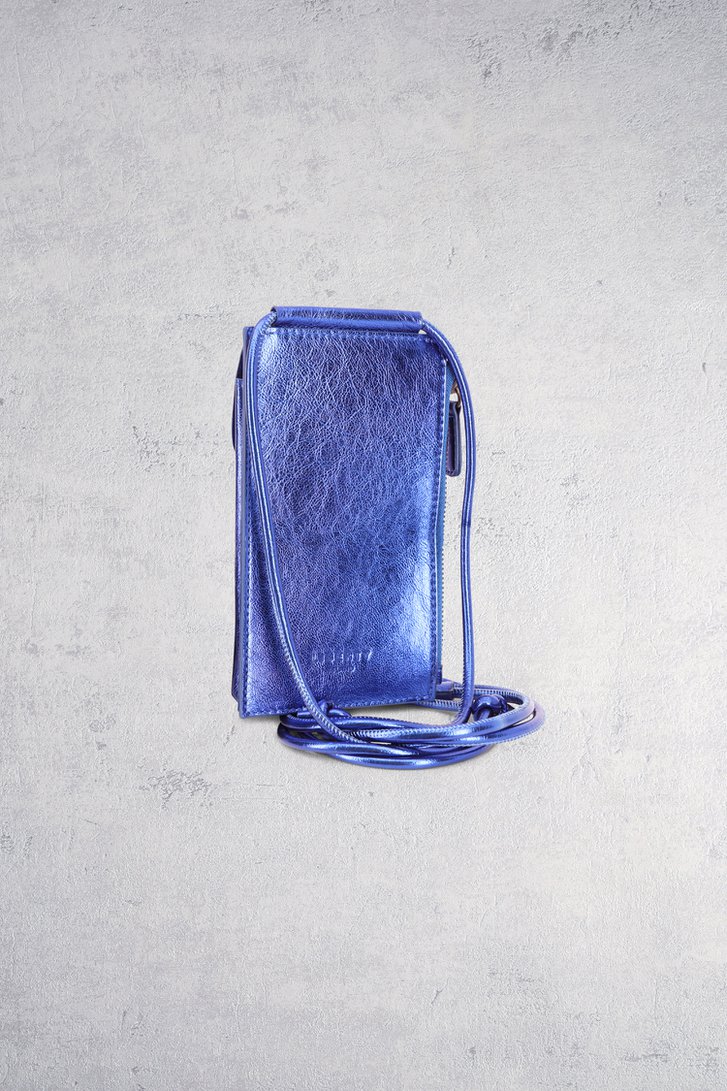 Achterkant van Blauw metallic telefoontasje door Liberty Island voor Dames