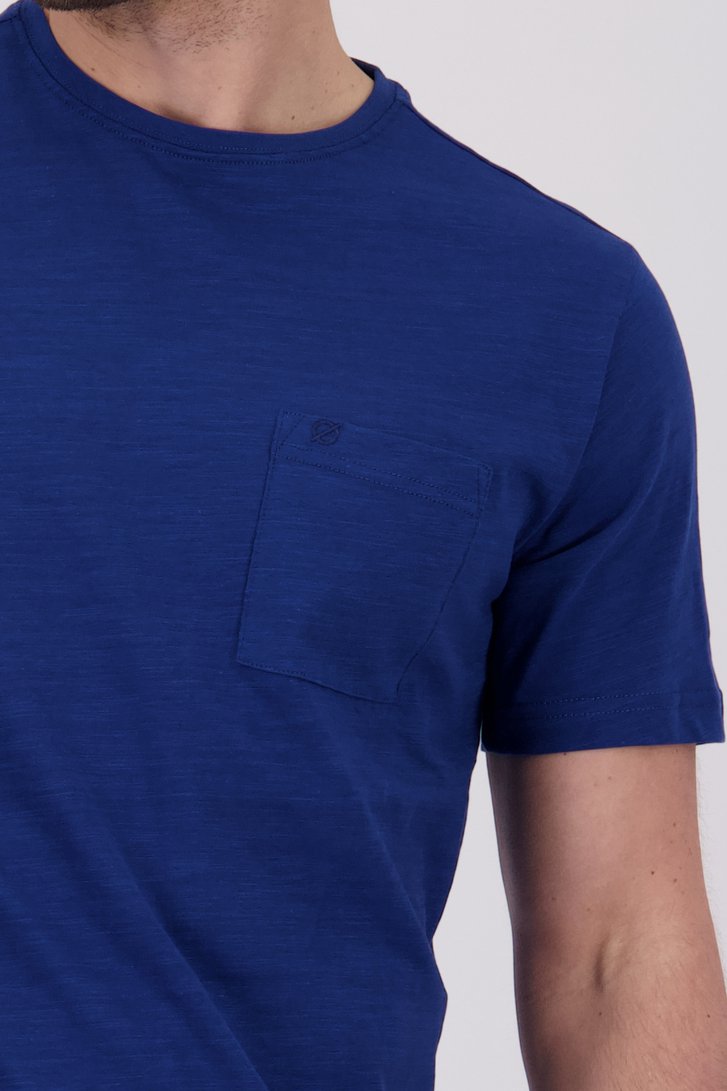 Blauw T-shirt met ronde hals van Ravøtt voor Heren