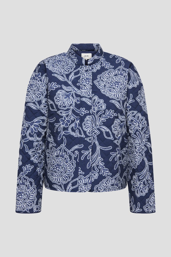 Productfoto 1 van Blauw vestje met bloemenprint door JDY voor Dames