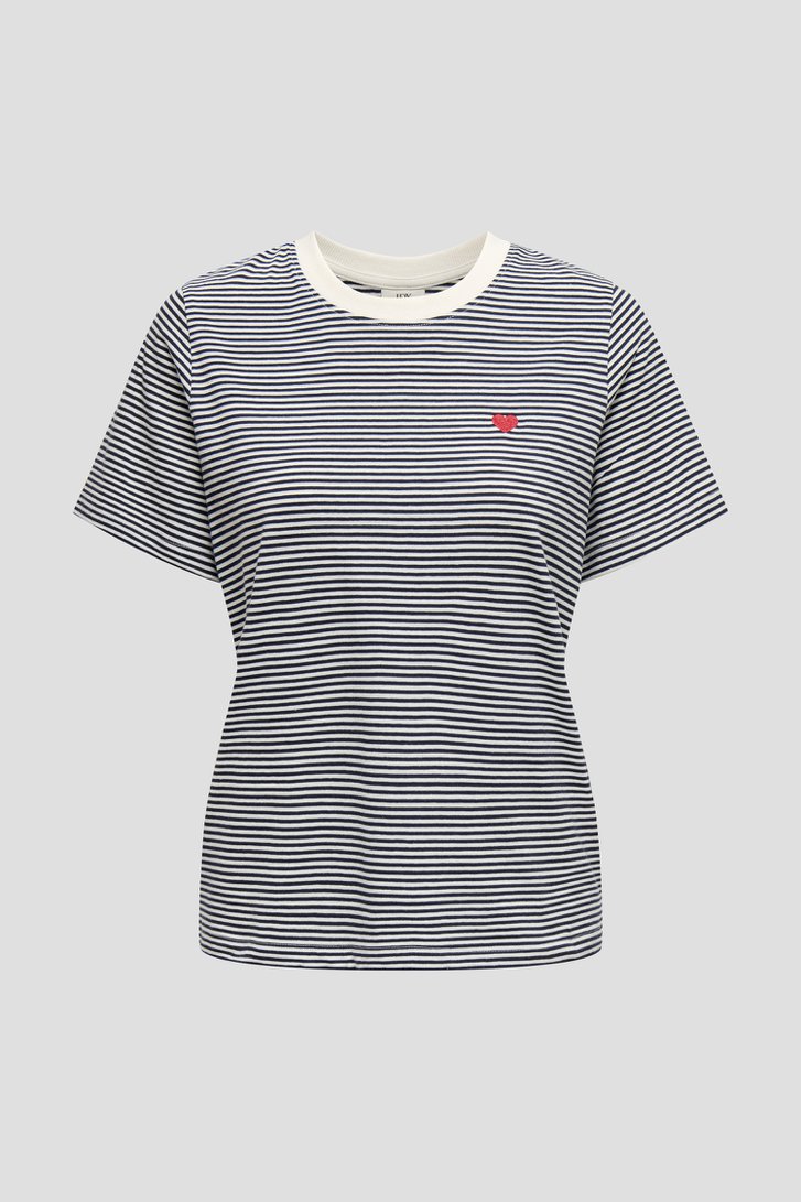 Blauw-wit gestreept T-shirt van JDY voor Dames