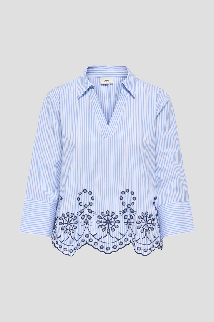 Productfoto 1 van Blauw-wit gestreepte blouse door JDY voor Dames