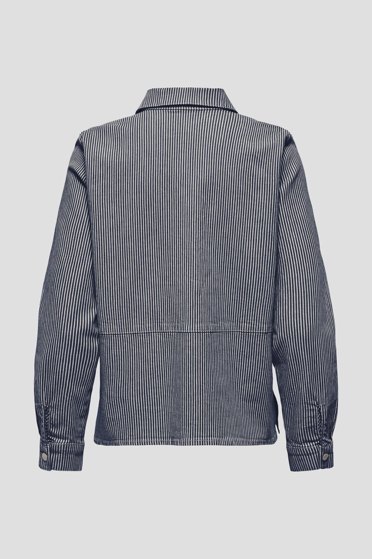 Productfoto 2 van Blauw-wit gestreepte jeansblouse door JDY voor Dames