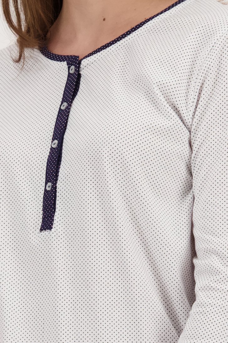 Blauw-witte pyjama set met gestipte print van Götzburg voor Dames