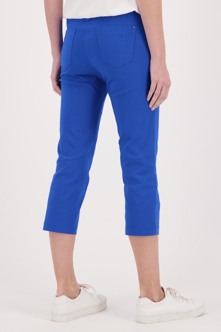 Hechting Winderig Echter Blauwe 7/8 broek met elastische tailleband van Claude Arielle | 3555957 | e5