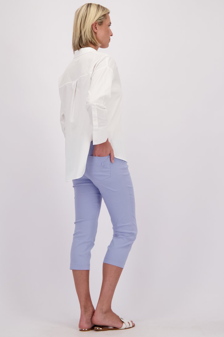 Achterkant van Blauwe 7/8 legging met jeanslook door Claude Arielle voor Dames