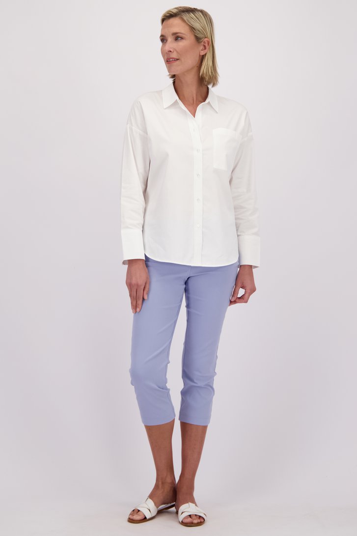 Voorkant van Blauwe 7/8 legging met jeanslook door Claude Arielle voor Dames