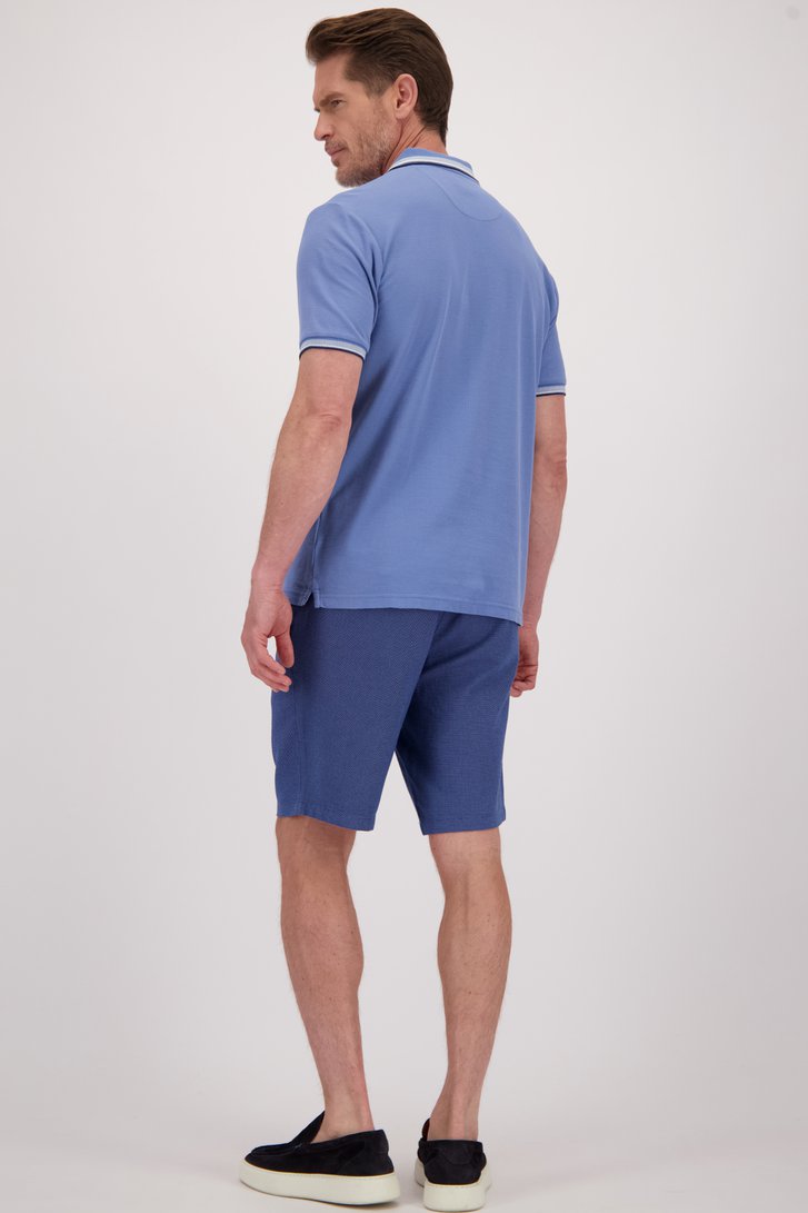 Achterkant van Blauwe bermuda  door Dansaert Blue voor Heren