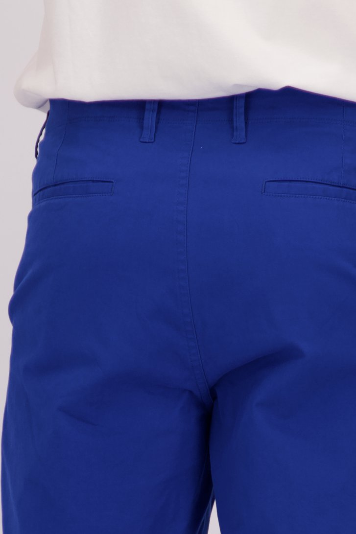 Blauwe bermuda in stretchkatoen  van Dansaert Blue voor Heren