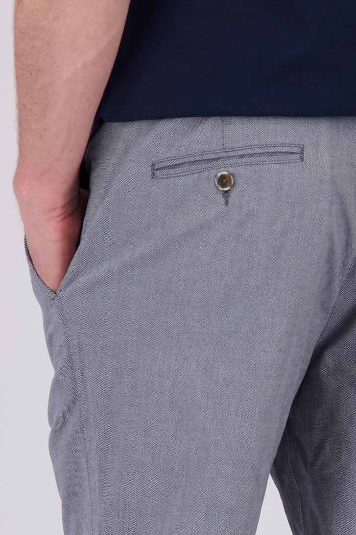 Blauwe bermuda met elastische tailleband van Dansaert Blue voor Heren