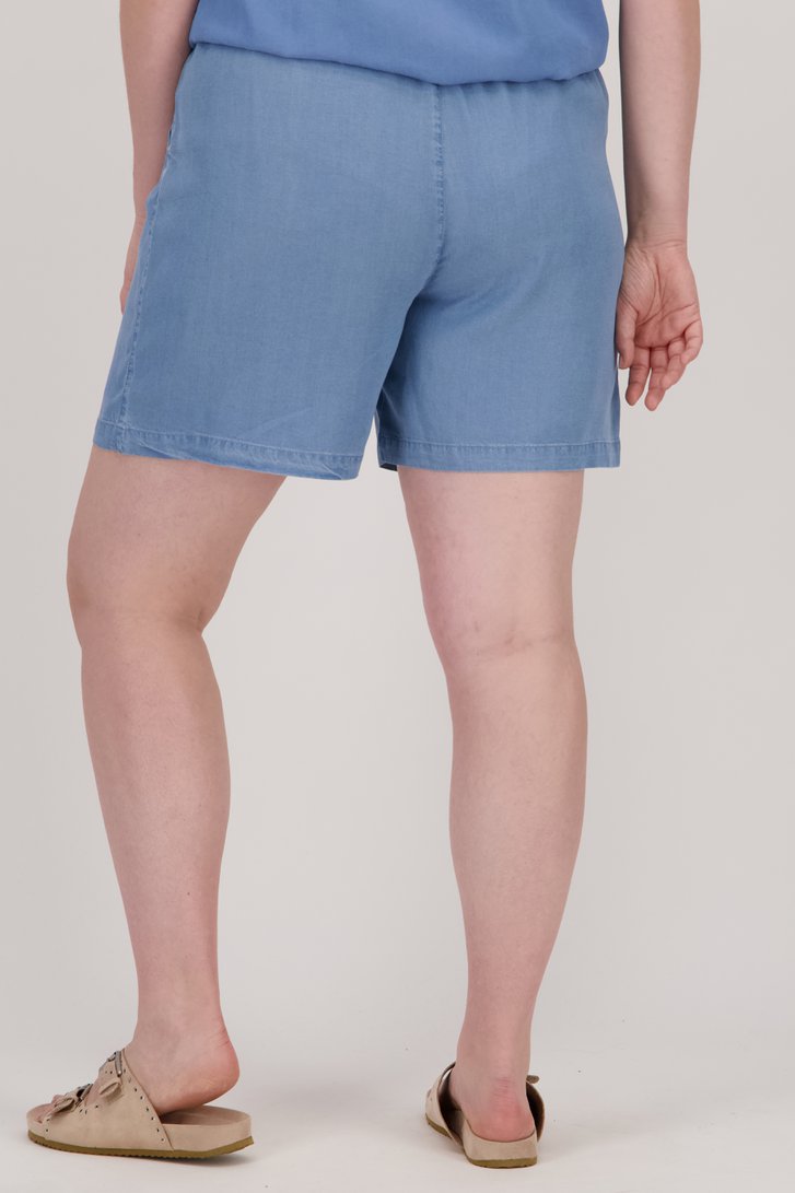 Blauwe bermuda met jeanslook van Only Carmakoma voor Dames