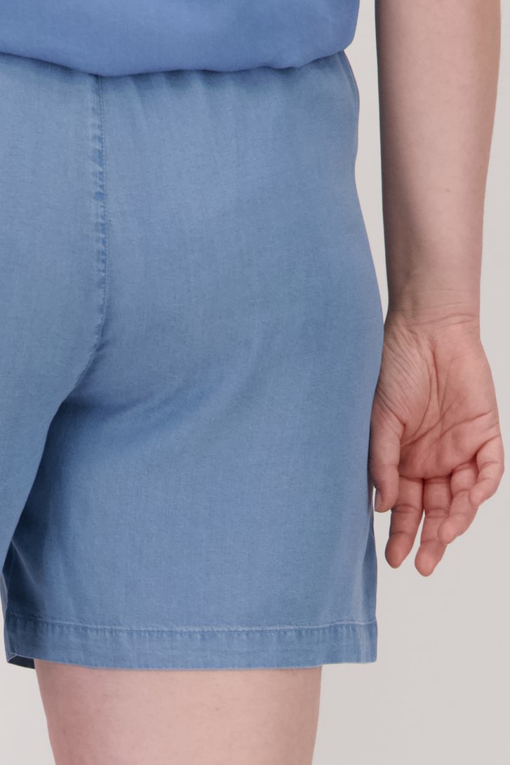 Blauwe bermuda met jeanslook van Only Carmakoma voor Dames