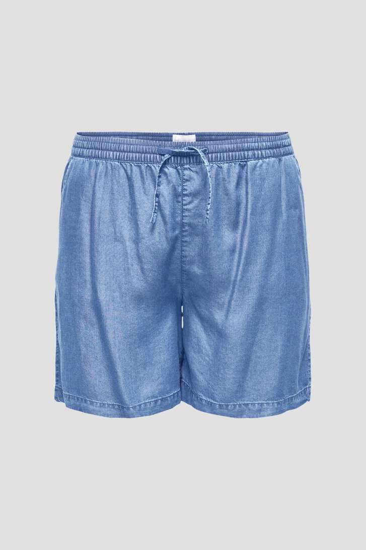 Blauwe bermuda met jeanslook van Only Carmakoma voor Dames
