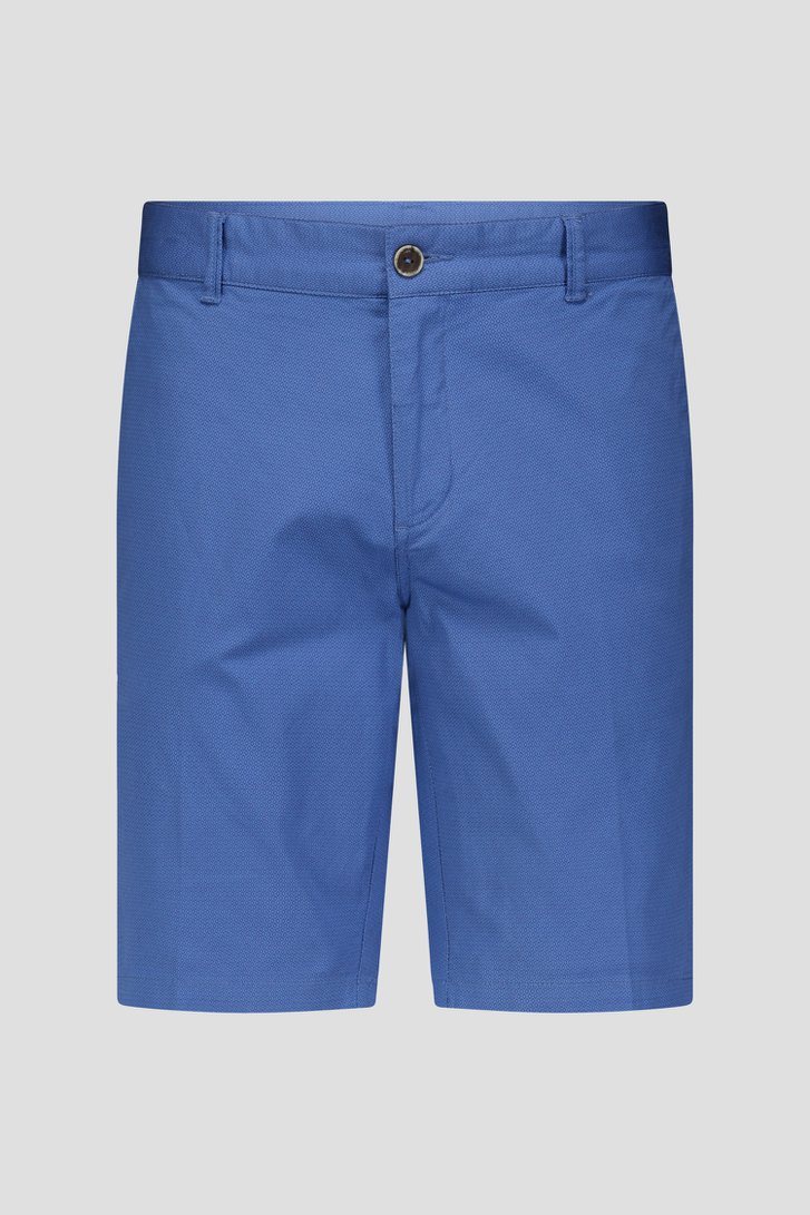 Productfoto 3 van Blauwe bermuda met ruitjesprint door Dansaert Blue voor Heren