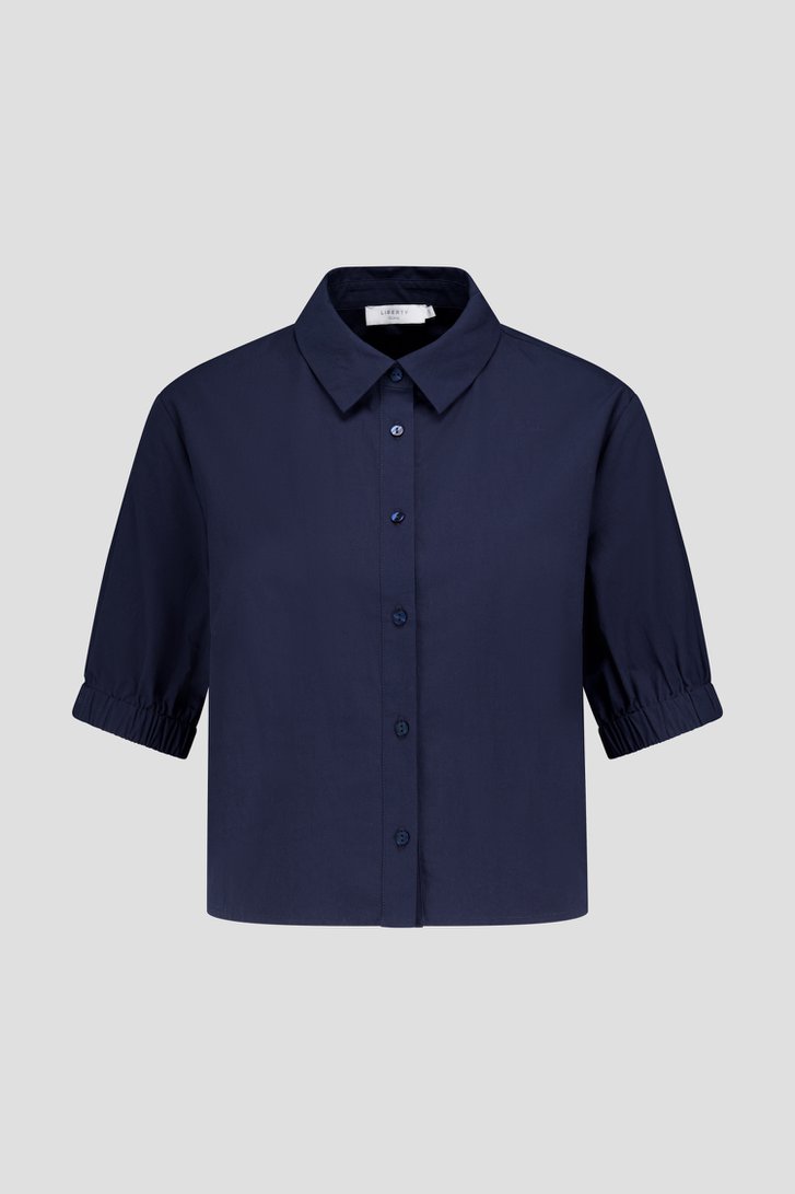 Productfoto 1 van Blauwe blouse met korte mouwen door Liberty Island voor Dames