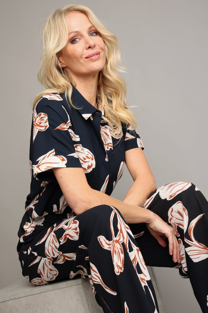 Extra foto 5 van Blauwe blouse met print  door AC by Annelien Coorevits voor Dames